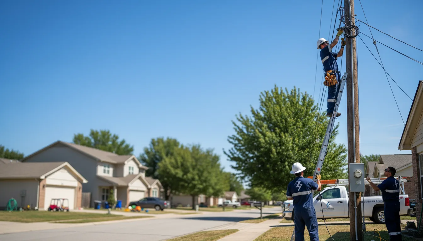 Residential electrician providing installation services in Westland, PA